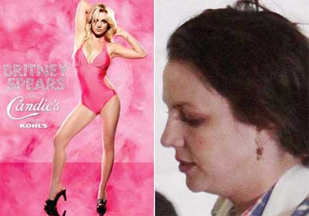 Britney Spears, um abismo entre sua aparência na publicidade e na vida real Britney Spears, um abismo entre sua aparência na publicidade e na vida real