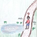 Lua - desenho estrada da vida