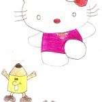 Sonia - desenho indo para escola