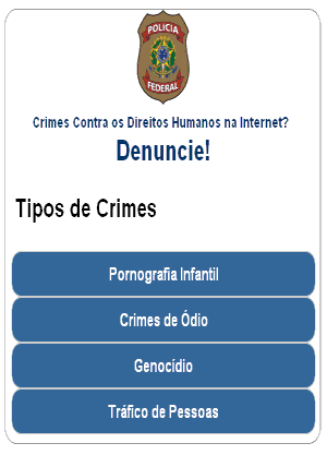 Denunciar crime contra criança é fácil - veja como Imagem - tipos de crime - polícia federal