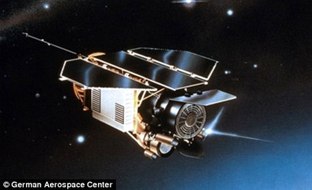 Satélite alemão de três toneladas cairá sexta-feira na Terra Imagem satélite alemão que vai cair na Terra