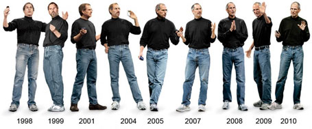 O segredo de Steve Jobs só vestir camisa preta de gola alta Fotos curiosas Steve Jobs vestindo camisas prestas