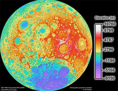 Cientistas criam o melhor mapa da lua em alta resolução Foto do melhor mapa da lua em alta resolução